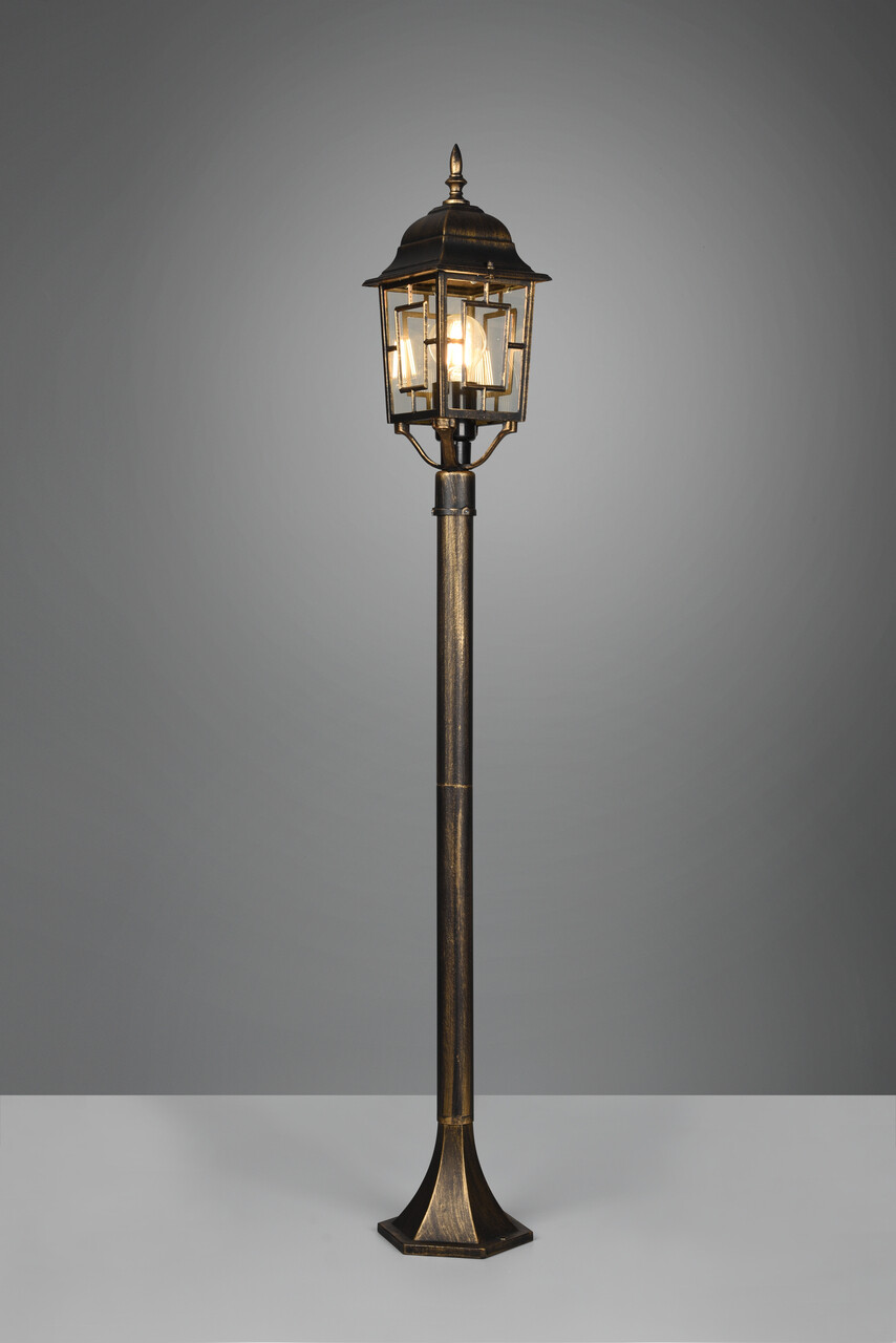 Lampadar de exterior Volturno, TRIO, 17x100 cm, 60W, 1x E27, aluminiu, ruginiu antic - imagine 4